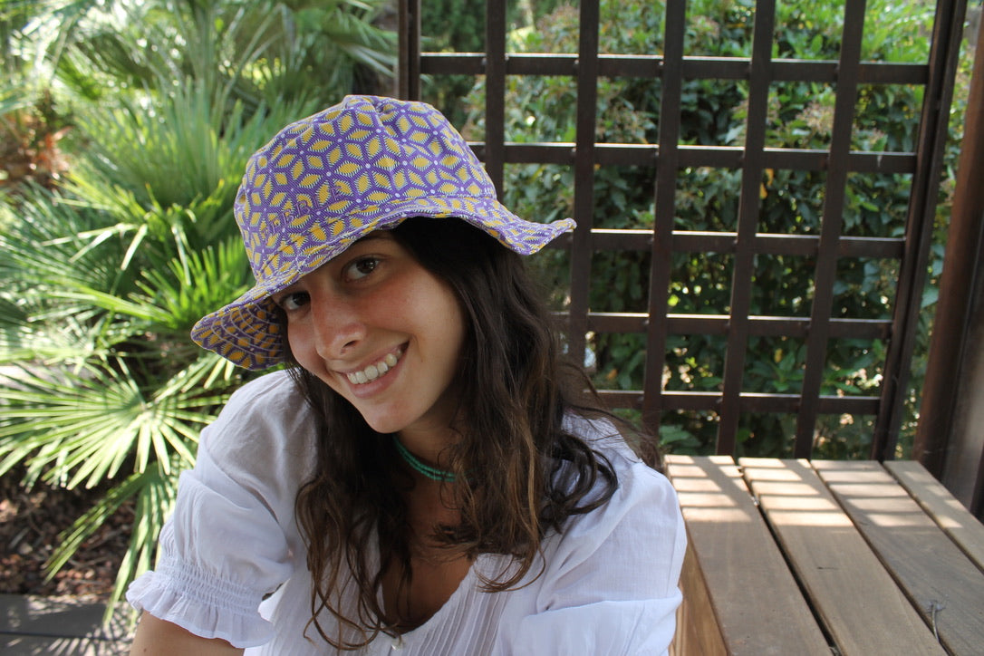 YELLOW LAVENDER BUCKET HAT